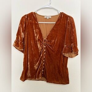 Velvet Madewell Side Zipper Button Top